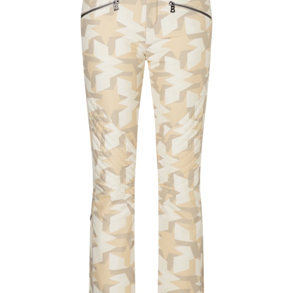 Bogner Beige and White Stretch Pants